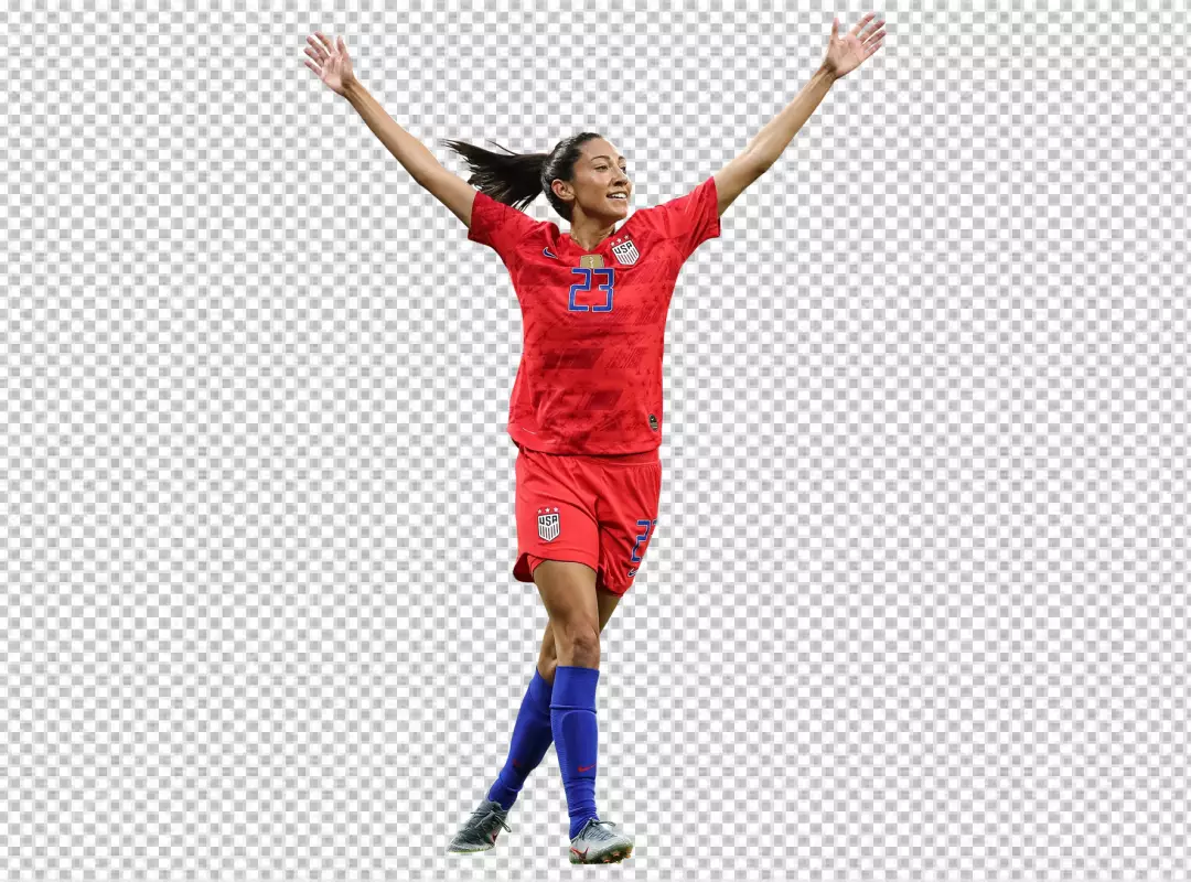 Free Premium PNG Christen Press USA Women former soccer player