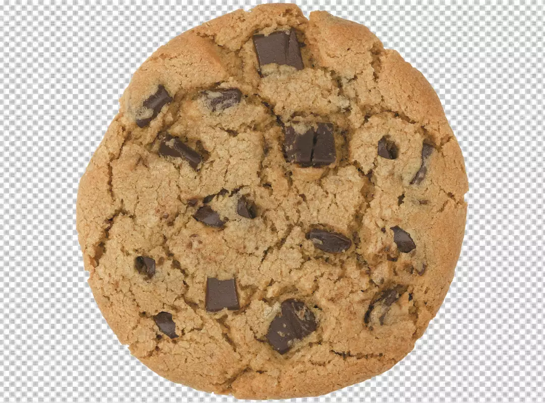 Free Premium PNG cookies with chocolate chips in front of cloth