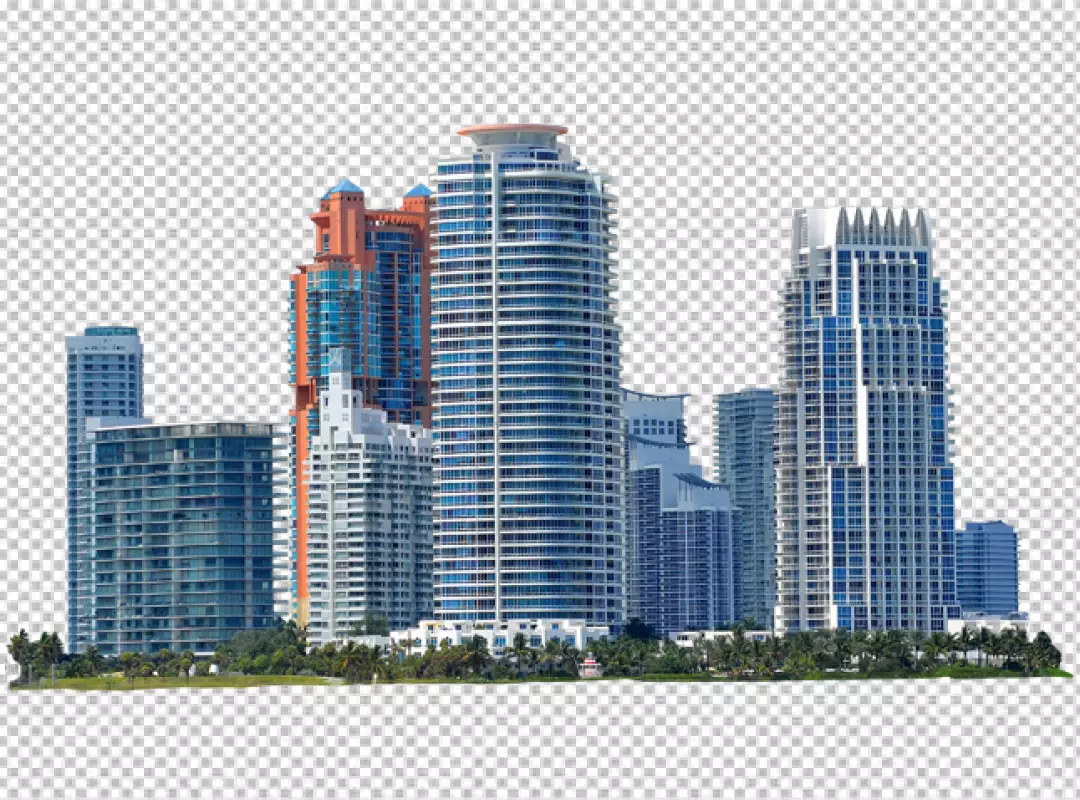 Free Premium PNG Skyscrapers isolated on transparent background