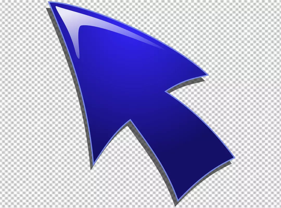 Free Premium PNG Blue mouse cursor