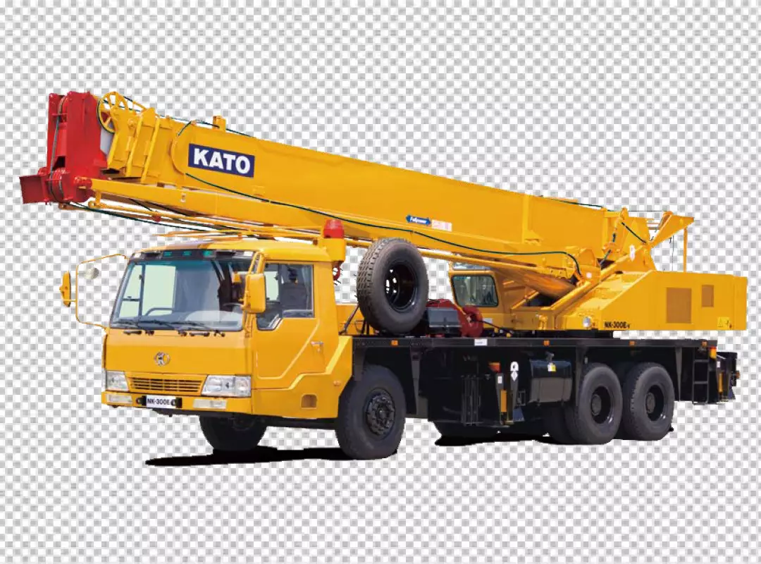 Free Premium PNG truck crane isolated on transparent