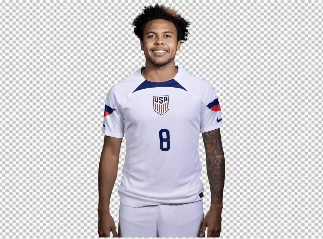 Free Premium PNG Weston McKennie USA football player