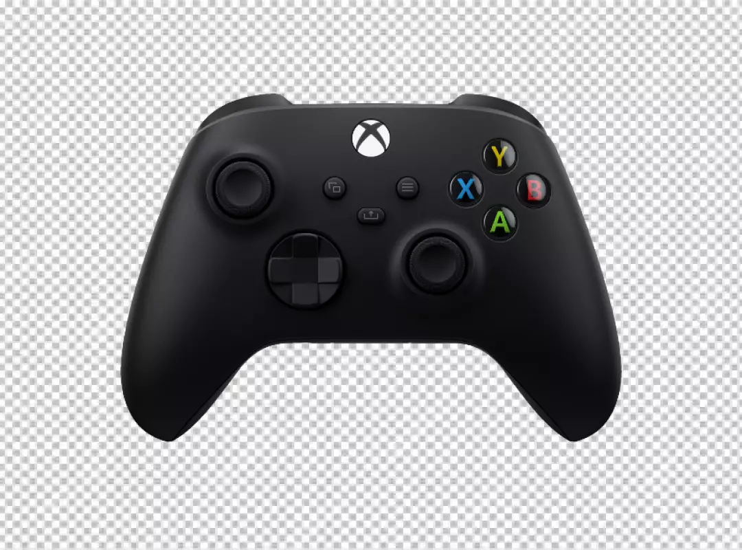 Free Premium PNG Xbox one black Joystick gaming device with a sleek design