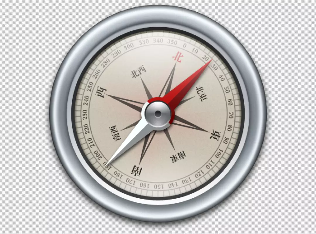 Free Premium PNG A compass with the word n on it PNG BG