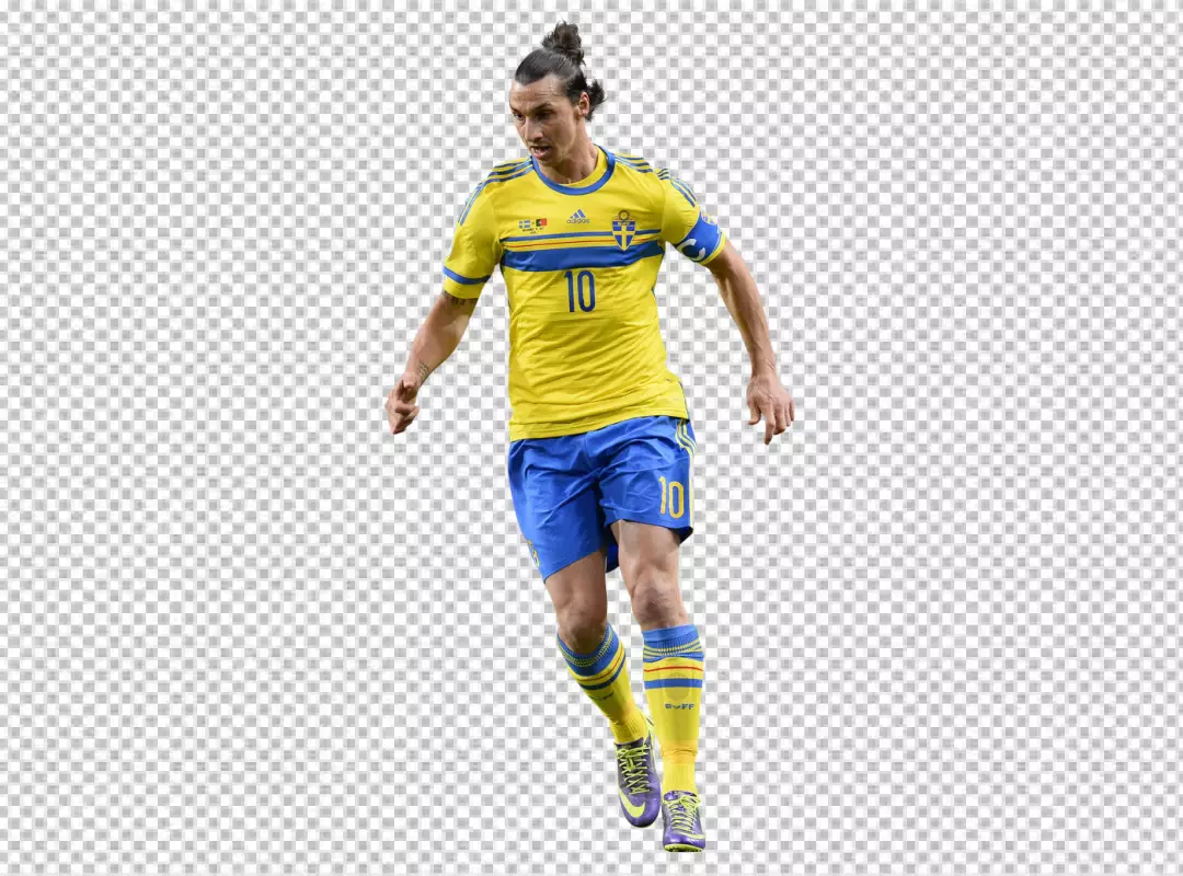 Free Premium PNG Zlatan Ibrahimovic a famous Swedish footballer