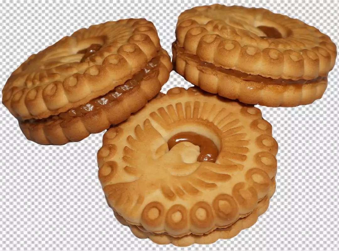 Free Premium PNG cookies of irregular round or oval shape