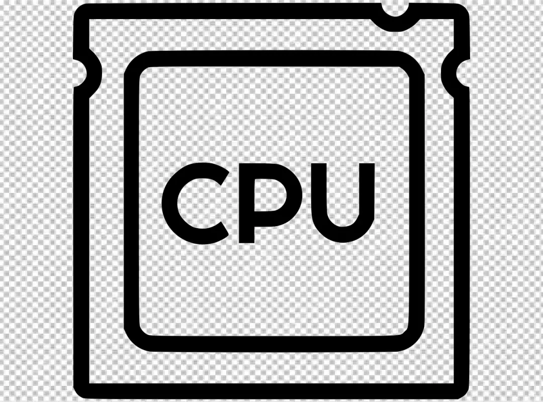 Free Premium PNG CPU art transparent background 