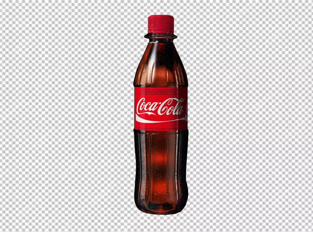 Free Premium PNG A red coke bottle with water drops on it