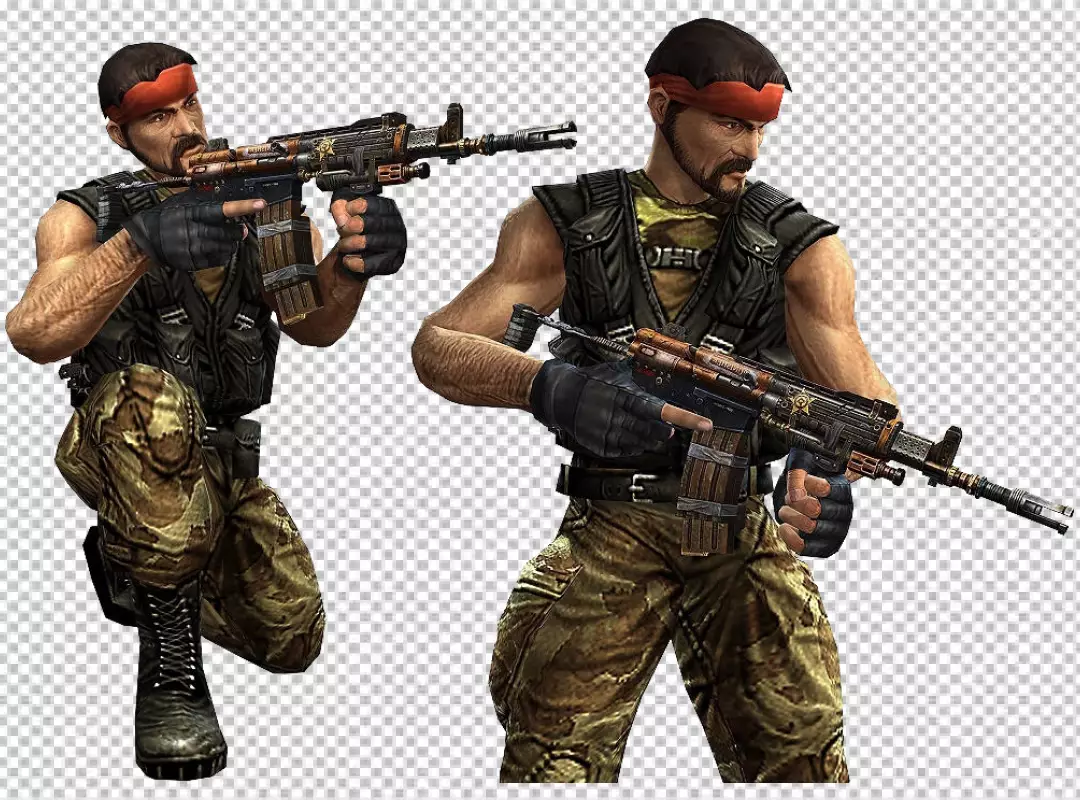 Free Premium PNG Close up on soldier isolated