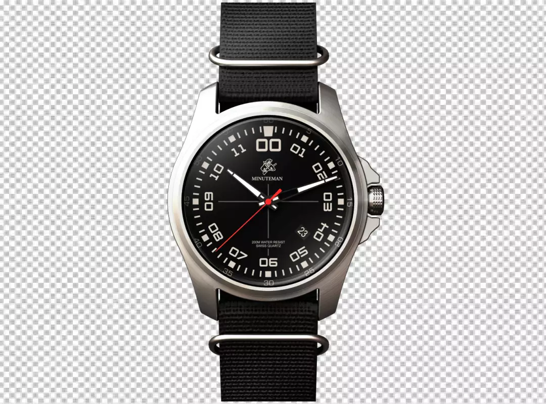 Free Premium PNG Black and premium hand watch transparent background 