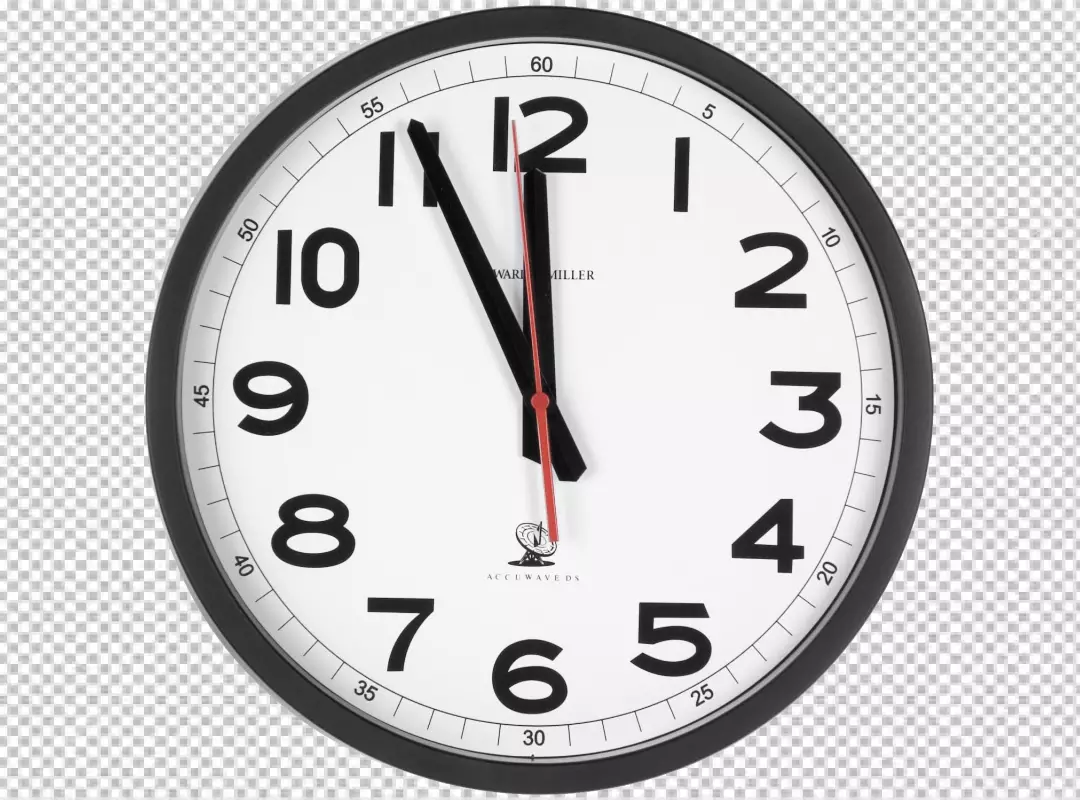 Free Premium PNG A clock that has the time as 12 00  png