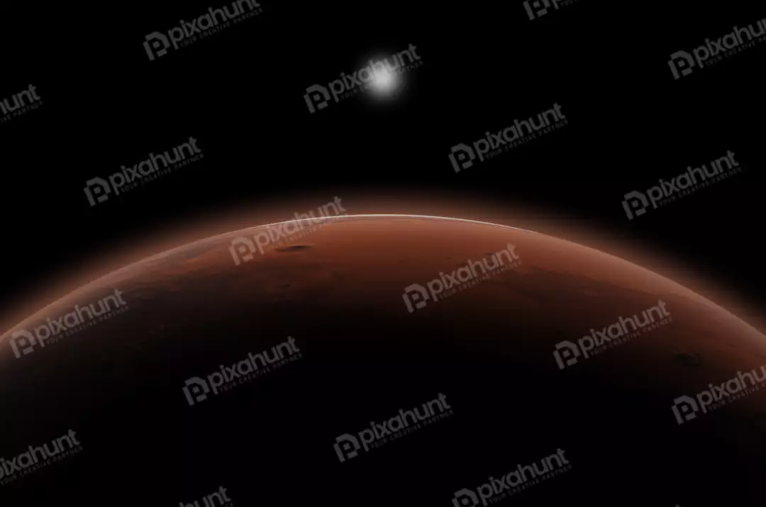 Free Premium Stock Photos The planet Mars is red and has a rough surface