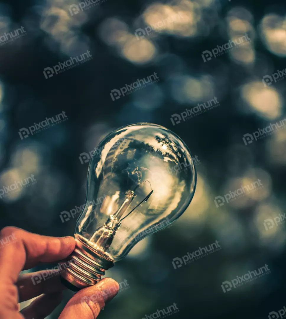 Free Premium Stock Photos The light bulb is a symbol of creativity and new ideas