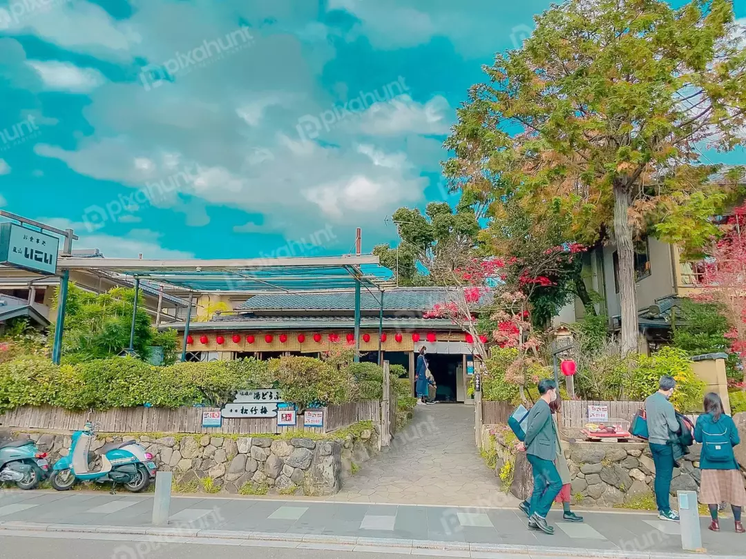 Free Premium Stock Photos This is a restaurant called Unagi no Maruki in Arashiyama is about a 5-minute walk from Arashiyama Station on the Arashiyama Electric Railway