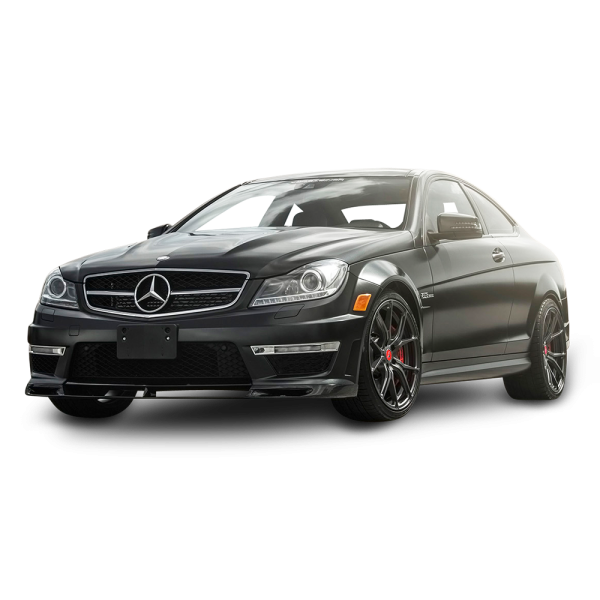 Free Premium PNG Black Mercedes Benz C63 AMG Car