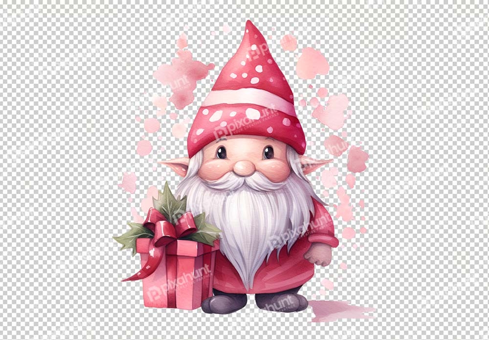 Free Premium PNG Santa Claus gives so many gifts