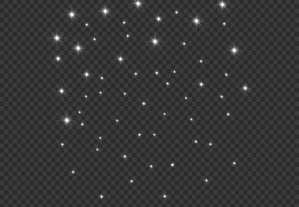 Free Premium PNG Hand Drawn Floating White Stars