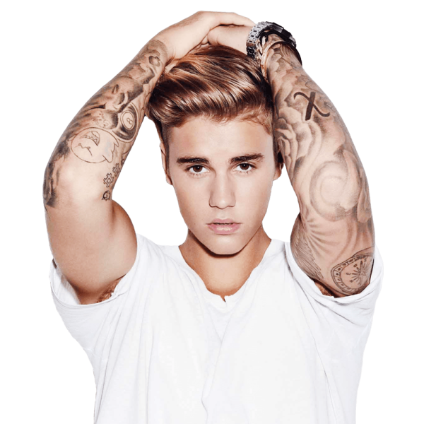 Free Premium PNG Hands On Head Justin Bieber