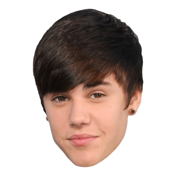 Free Premium PNG Face Justin Bieber