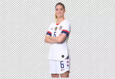 Free Premium PNG USA Women Football Player Morgan Brian look at camara