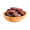 Dates bowl isolated background