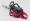 New red petrol chainsaw isolated on transparent  background