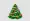 Christmas tree on transparent BG