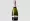 Render of champagne bottle with dark green glass White gold wine Golden capsule