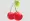 3d cherry isolated on transparent background