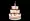 3d view of delicious looking cake with lit candles transparent background png