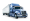 Blue Heavy Duty Truck PNG Background