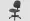 office chair black colorisolated on transparent background