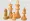 View of yellow chess pieces PNG