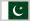 Green flag with white crescent moon and star 