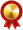 Red and gold award Winner badge transparent background