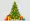 A christmas tree with a star on it isolated on transparent background PNG