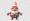 Isolated Santa Claus in red clothes, realistic 3d character. For Christmas cards and banners