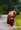 Monks walking for morning alms in Bagan, Myanmar of the Burmese population is Buddhist.