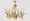  Render Retro chandelier isolated transparent background 