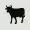 silhouette cow transparent background 