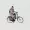 Man riding a bicycle to do exercise PNG BG