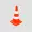 A traffic cone isolated on transparent background PNG