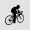 Silhouette of cyclists riding on a mountain for outdoor sports transparent background png