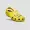 Pair of Yellow Crocs isolated on png Surface