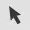 Black and white arrow hand and magnifier non pixel mouse cursor 