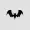 Bat silhouette isolated on png background Halloween