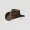 Brown cowboy hat isolated on transparent background PNG