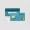 Credit Bank Card view blue color <br />
 PNG PNG