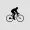 Silhouette of cyclists riding on a mountain for outdoor sports PNG