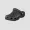 Black Crocs on a white background Rubber shoes